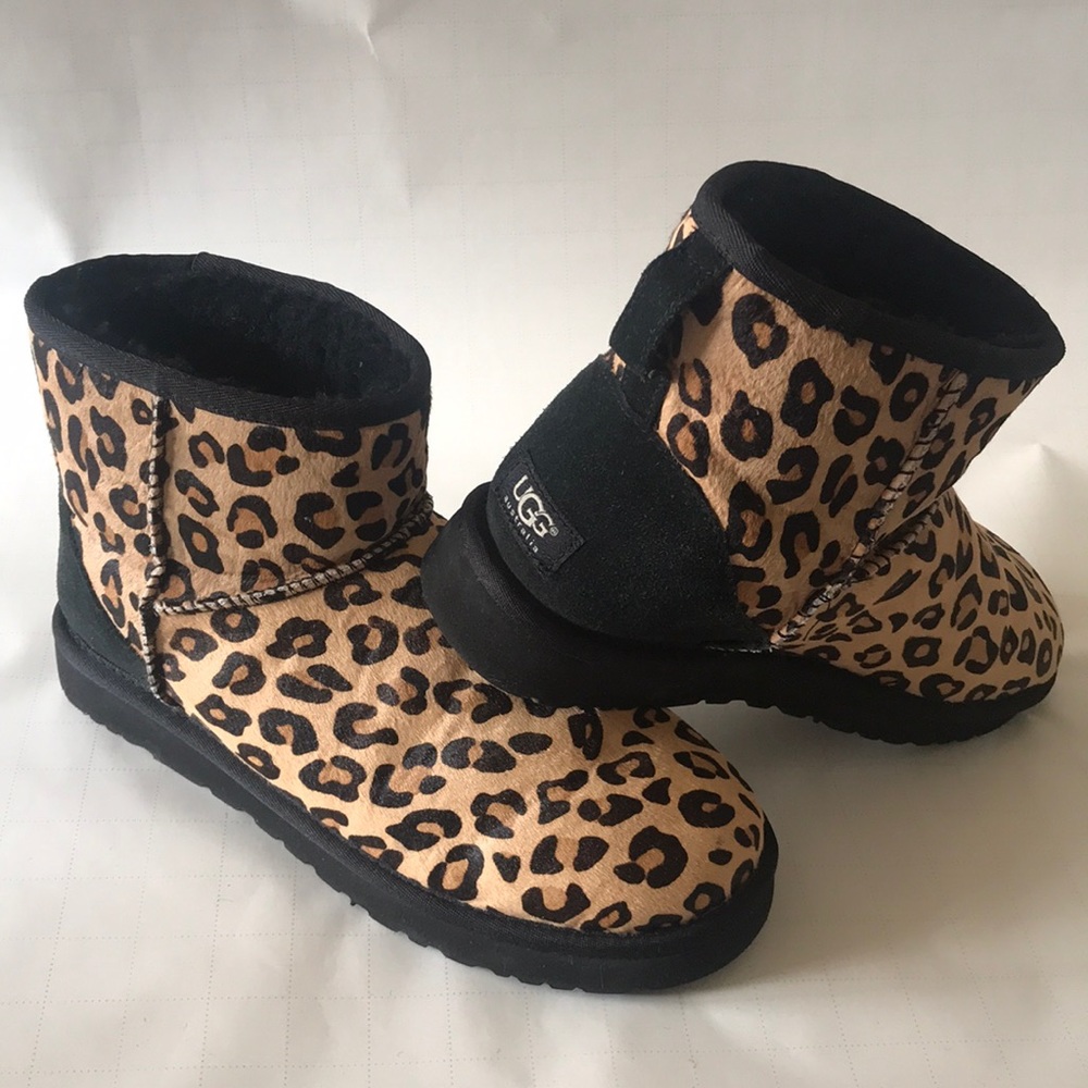 Ugg Classic Genuine Calf Hair Leopard Boot